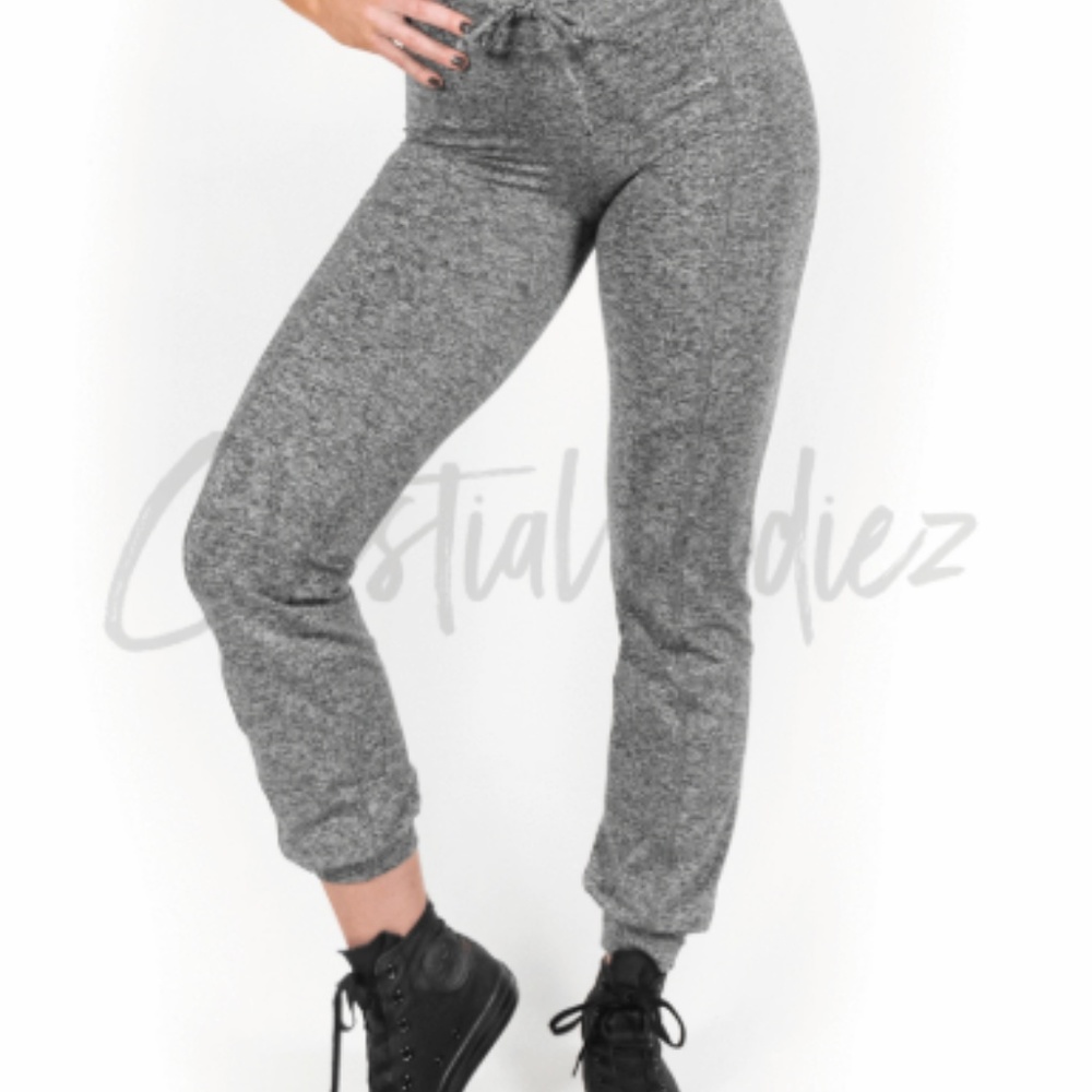 Celestial Bodiez Gray Scrunch Booty Joggers sz SM